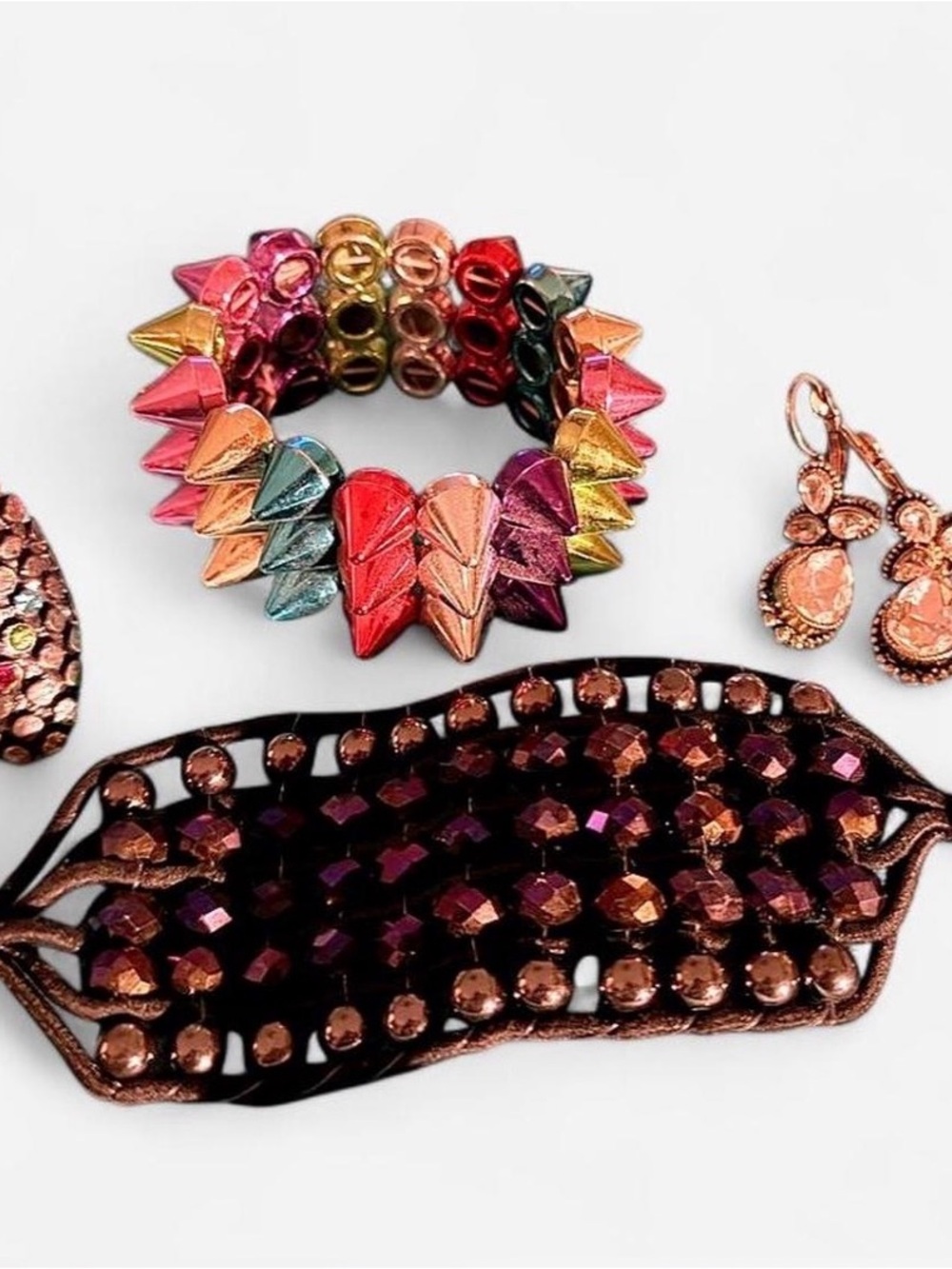 Multicolor Spike Stretch Bracelet - Women Accessories